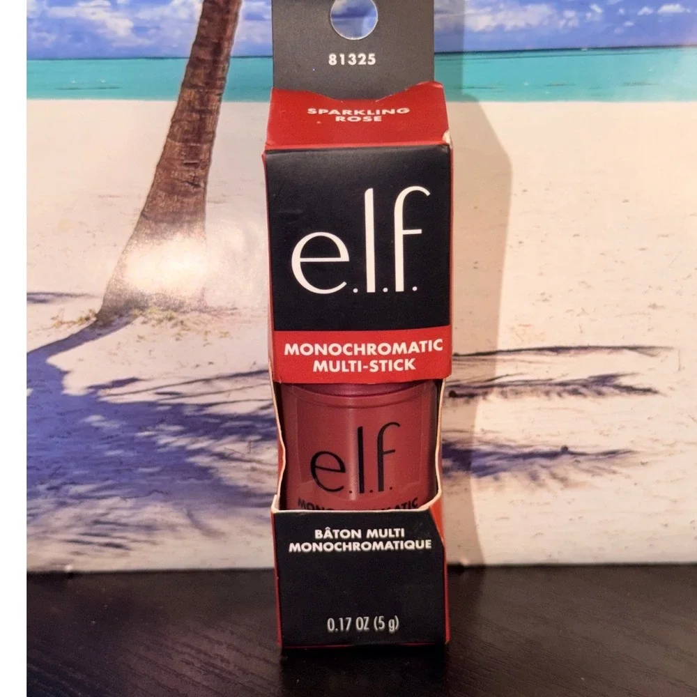 ELF Monochromatic Multi-Stick Sparkling Rose Cream to Powder Eye Lip Cheek